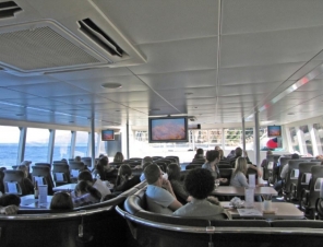 Peppermint Bay cruise boat interior